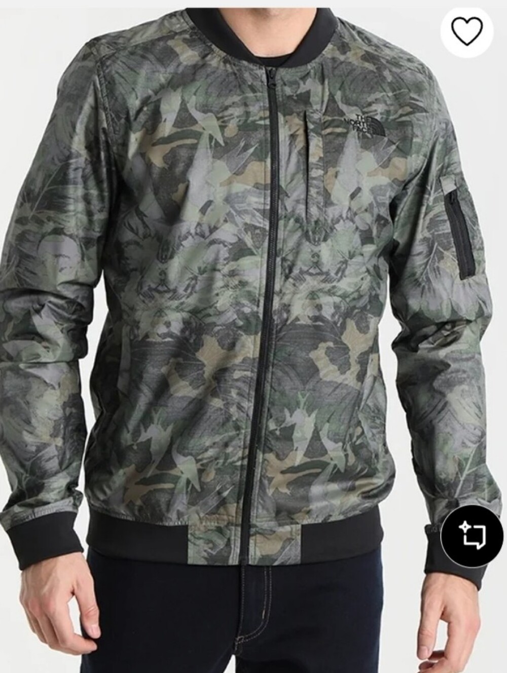 The North Face Camouflage ,mesh Linnig Jacket Size M